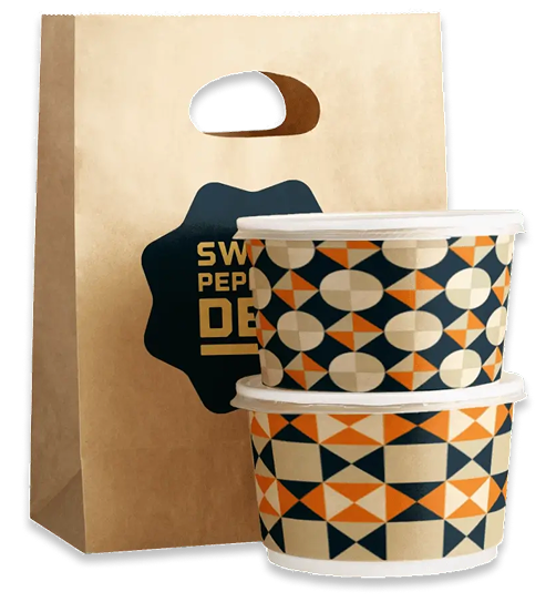 to-go bag and to-go cup